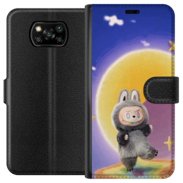 Xiaomi Poco X3 NFC Lommeboketui Labubu Neon Pop - Neonfarget pop art-monster