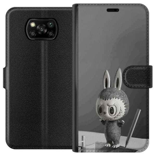 Xiaomi Poco X3 NFC Plånboksfodral Pop Mart MEGA LABUBU LABUBU Sketch 1000%