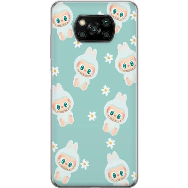 Xiaomi Poco X3 NFC Gjennomsiktig deksel Labubu Candy Vibes