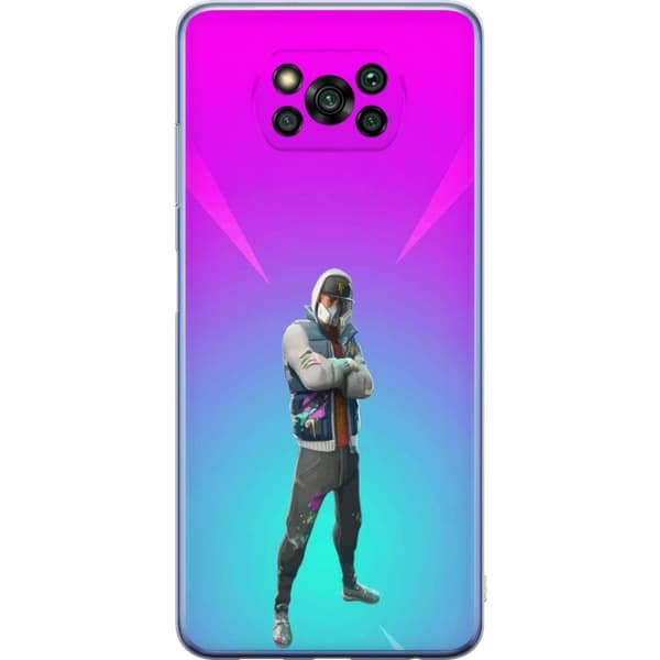 Xiaomi Poco X3 Pro Gjennomsiktig deksel svart ridder fortnite