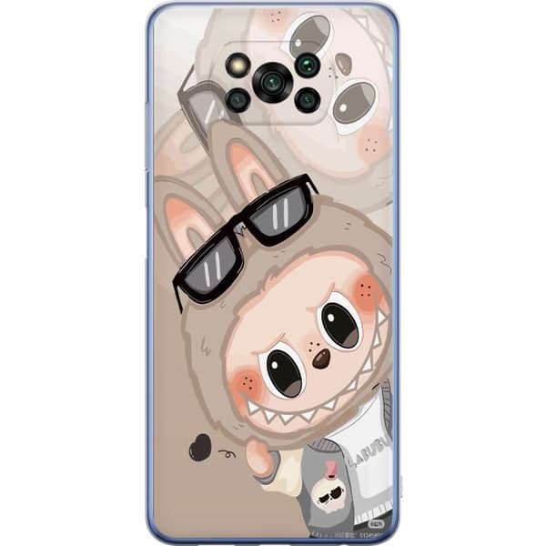 Xiaomi Poco X3 Pro Gjennomsiktig deksel Labubu Rainbow Chaos