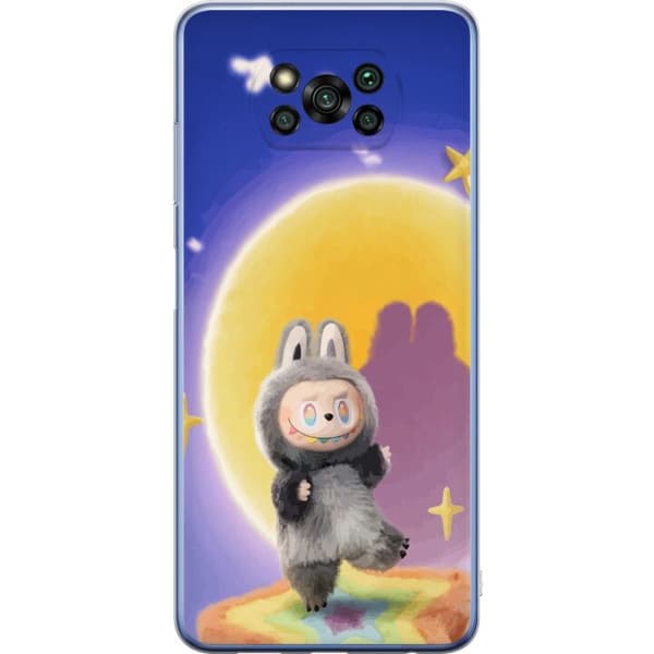 Xiaomi Poco X3 Pro Gjennomsiktig deksel Labubu Neon Pop - Neonfarget pop art-monster