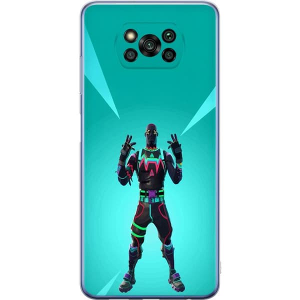 Xiaomi Poco X3 Pro Gjennomsiktig deksel svart ridder fortnite