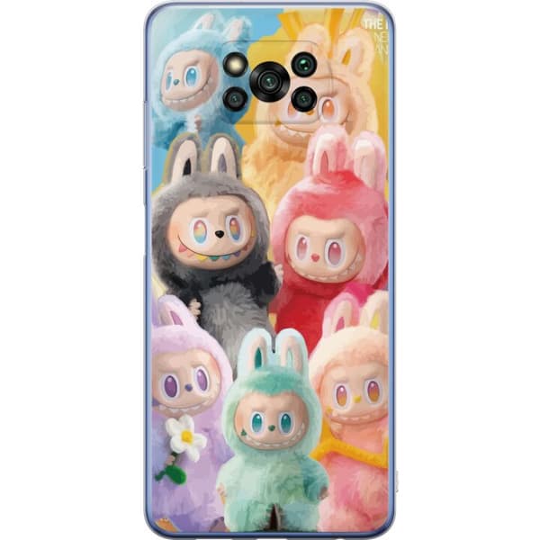 Xiaomi Poco X3 Pro Gennemsigtig cover Labubu Skitse Stil