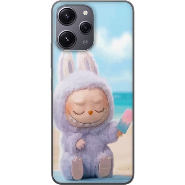 Xiaomi Redmi 12 Gennemsigtig cover Labubu Lyserød Stemning