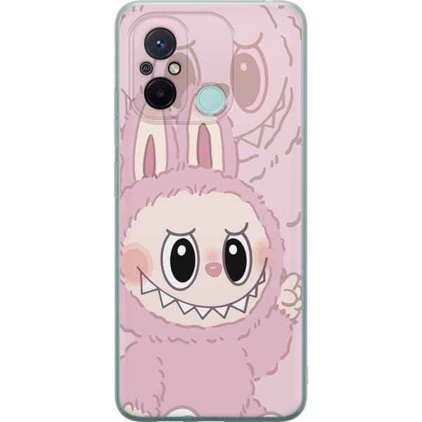 Xiaomi Redmi 12C Genomskinligt Skal Labubu Floral Freak – Blommigt monster i vintage-stil
