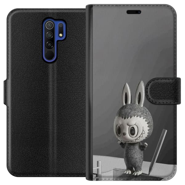 Xiaomi Redmi 9 Lompakkokotelo Pop Mart MEGA LABUBU LABUBU Sketch 1000%