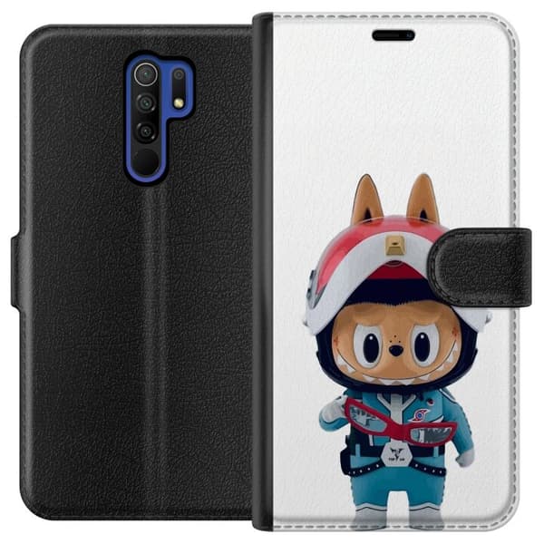 Xiaomi Redmi 9 Plånboksfodral How2work Labubu The Monsters x Ultraman Blue Figure