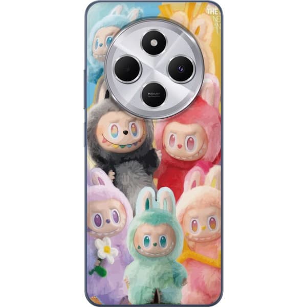 Xiaomi Redmi 14C Genomskinligt Skal Labubu Sketch Style – Handritat monster i tusch