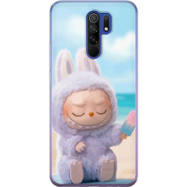 Xiaomi Redmi 9 Läpinäkyvä kuori Labubu Vaaleanpunainen Tunnelma
