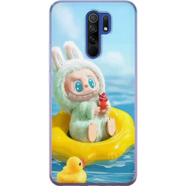 Xiaomi Redmi 9 Läpinäkyvä kuori Labubu Stripe Attack - Raidat kohtaavat hirviöt
