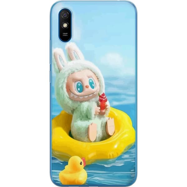 Xiaomi Redmi 9AT Gjennomsiktig deksel Labubu Stripe Attack - Striper møter monstre