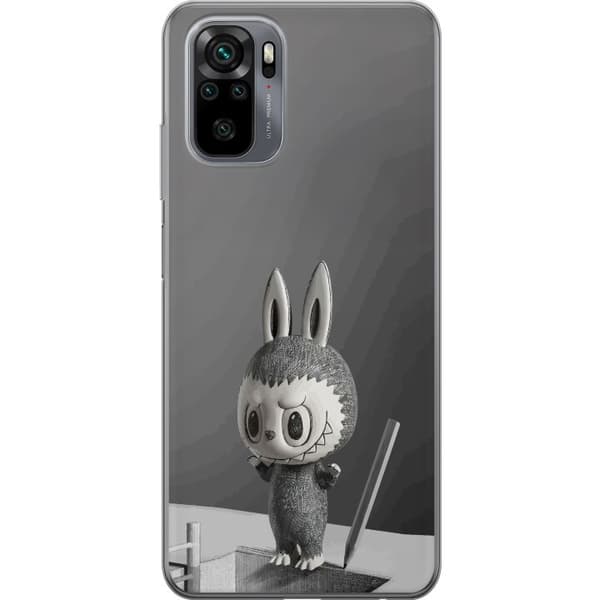 Xiaomi Redmi Note 10 Gennemsigtig cover Pop Mart MEGA LABUBU LABUBU Sketch 1000%