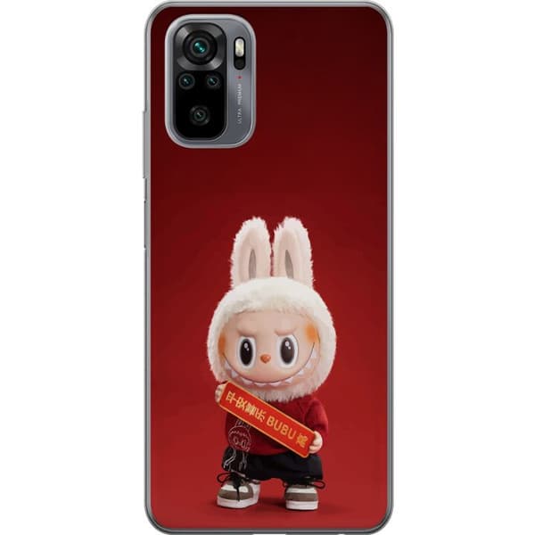 Xiaomi Redmi Note 10 Genomskinligt Skal Pop Mart The Monsters Labubu Best of Luck Vinyl Plush Doll
