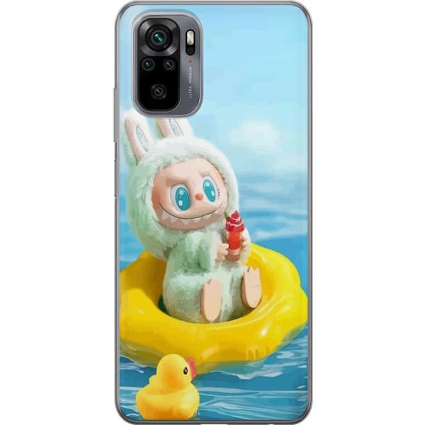 Xiaomi Redmi Note 10 Gennemsigtig cover Labubu Stripe Attack - Striber møder monstre
