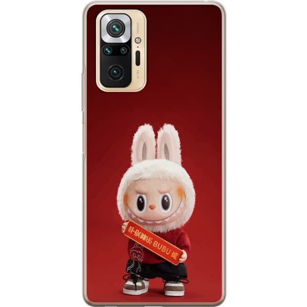 Xiaomi Redmi Note 10 Pro Genomskinligt Skal Pop Mart The Monsters Labubu Best of Luck Vinyl Plush Doll
