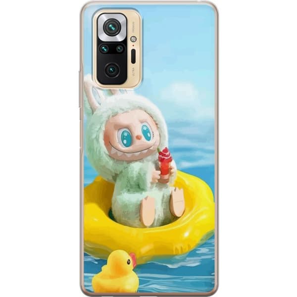 Xiaomi Redmi Note 10 Pro Gennemsigtig cover Labubu Stripe Attack - Striber møder monstre
