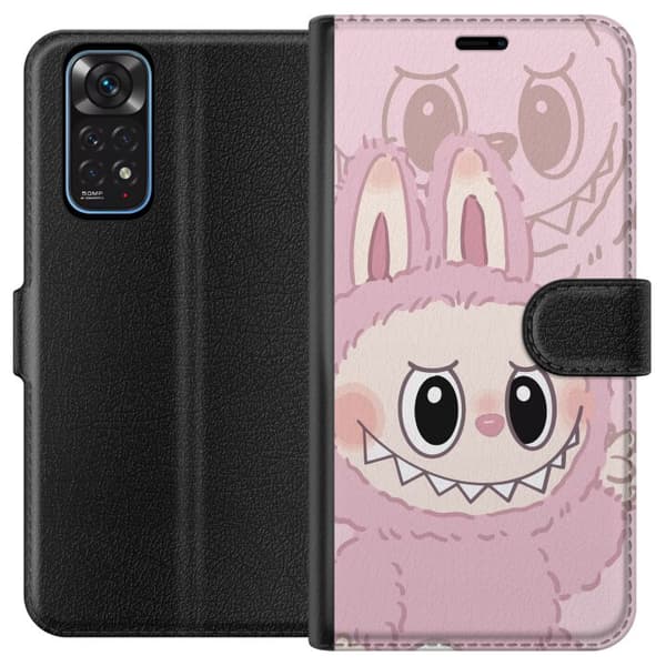 Xiaomi Redmi Note 11 Lompakkokotelo Labubu Floral Freak