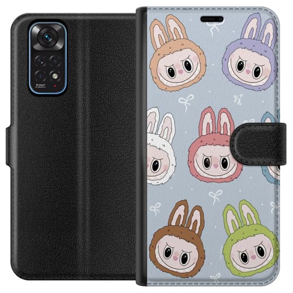 Xiaomi Redmi Note 11 Plånboksfodral Labubu Star Pattern – Stjärnmönstrat med monsterlook