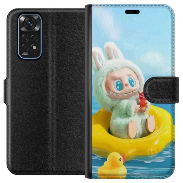 Xiaomi Redmi Note 11 Tegnebogsetui Labubu Stripe Attack - Striber møder monstre