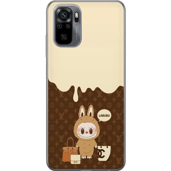 Xiaomi Redmi Note 10S Läpinäkyvä kuori Labubu Blue Chill - Sinisen sävyt ja rauhallinen ilme