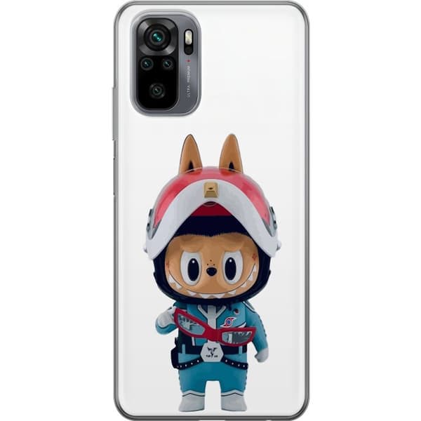 Xiaomi Redmi Note 10S Gennemsigtig cover How2work Labubu Monstre x Ultraman Blue Figur