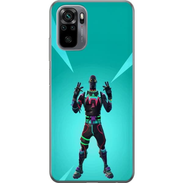Xiaomi Redmi Note 10S Gjennomsiktig deksel svart ridder fortnite