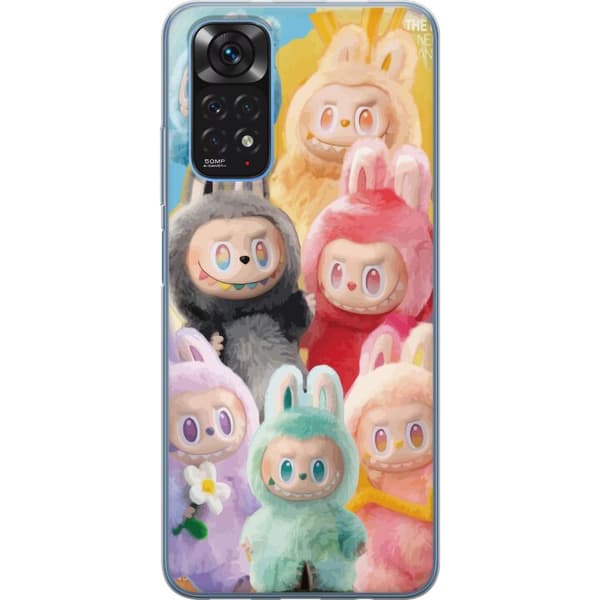 Xiaomi Redmi Note 11 Gennemsigtig cover Labubu Skitse Stil