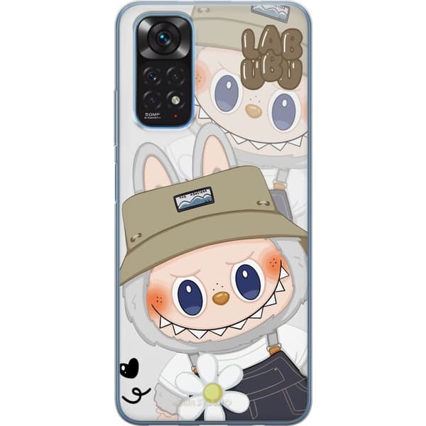 Xiaomi Redmi Note 11 Gennemsigtig cover Labubu Minimal Mood - Enkel og stilren monsterdesign