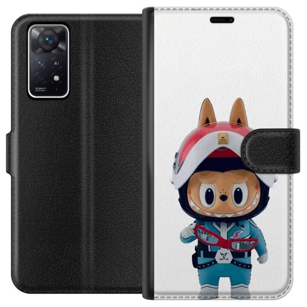 Xiaomi Redmi Note 11 Pro 5G Tegnebogsetui How2work Labubu Monstre x Ultraman Blue Figur