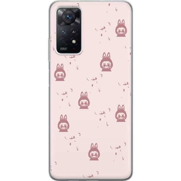 Xiaomi Redmi Note 11 Pro 5G Gennemsigtig cover Labubu Neon Pop - Neonfarvet pop art monster