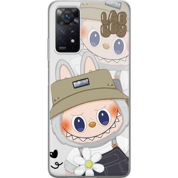 Xiaomi Redmi Note 11 Pro 5G Gennemsigtig cover Labubu Minimal Mood - Enkel og stilren monsterdesign