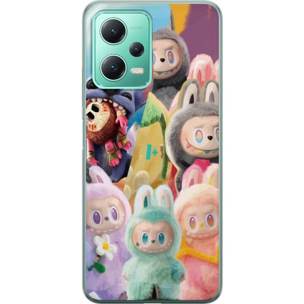 Xiaomi Redmi Note 12 Genomskinligt Skal big into energy labubu