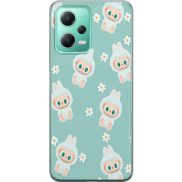 Xiaomi Redmi Note 12 Genomskinligt Skal Labubu Candy Vibes – Söt och färgglad monsterstil
