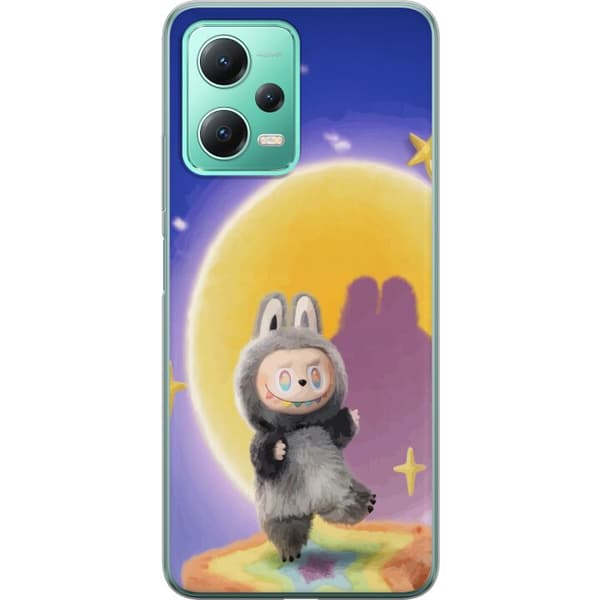 Xiaomi Redmi Note 12 Gjennomsiktig deksel Labubu Neon Pop - Neonfarget pop art-monster