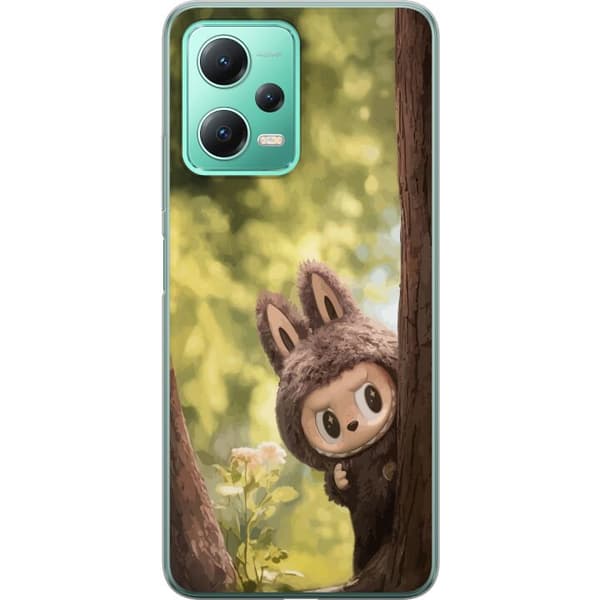 Xiaomi Redmi Note 12 Gennemsigtig cover Labubu Graffiti Vibes – Gadekunst i monsterform
