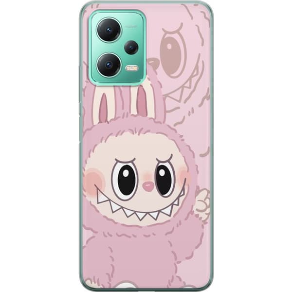 Xiaomi Redmi Note 12 Gennemsigtig cover Labubu Floral Freak