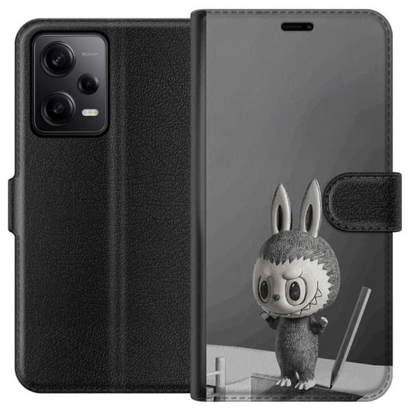 Xiaomi Redmi Note 12 Pro Tegnebogsetui Pop Mart MEGA LABUBU LABUBU Sketch 1000%