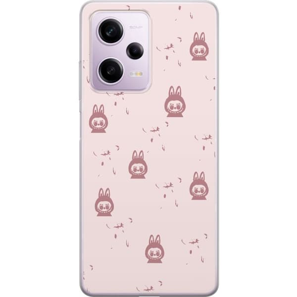 Xiaomi Redmi Note 12 Pro Genomskinligt Skal Labubu Neon Pop – Neonfärgad pop art monster