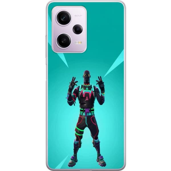 Xiaomi Redmi Note 12 Pro Gjennomsiktig deksel svart ridder fortnite