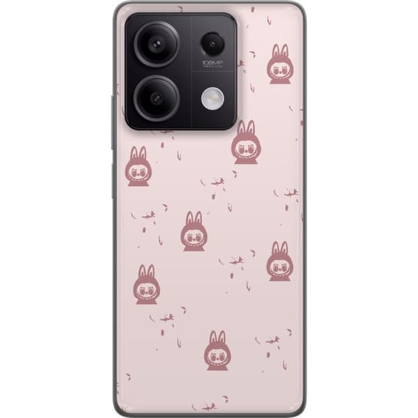 Xiaomi Redmi Note 13 Gennemsigtig cover Labubu Neon Pop - Neonfarvet pop art monster
