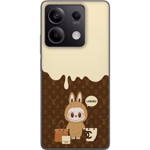 Xiaomi Redmi Note 13 Gennemsigtig cover Labubu Blue Chill - Blå toner og rolig udtryk
