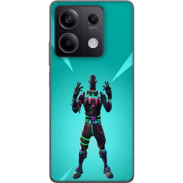 Xiaomi Redmi Note 13 Gjennomsiktig deksel svart ridder fortnite