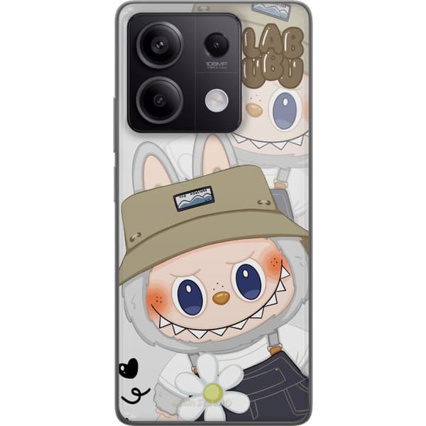 Xiaomi Redmi Note 13 Gennemsigtig cover Labubu Minimal Mood - Enkel og stilren monsterdesign