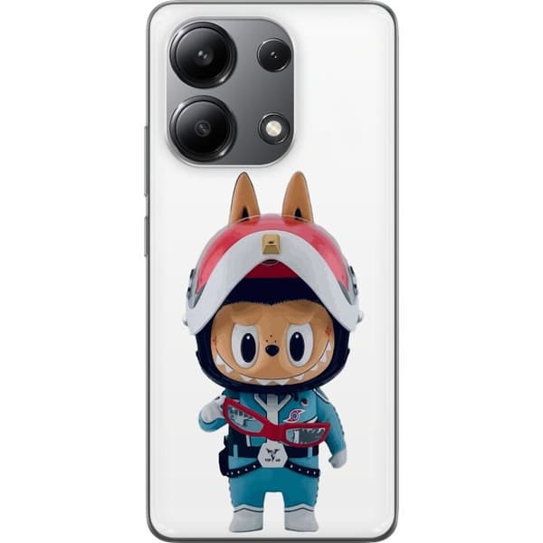 Xiaomi Redmi Note 13 4G Läpinäkyvä kuori How2work Labubu hirviöt x Ultraman Blue -hahmo