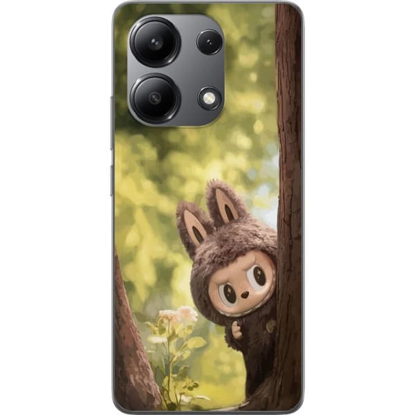 Xiaomi Redmi Note 13 4G Gennemsigtig cover Labubu Graffiti Vibes – Gadekunst i monsterform