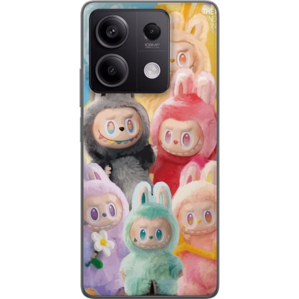 Xiaomi Redmi Note 13 Pro Genomskinligt Skal Labubu Sketch Style – Handritat monster i tusch
