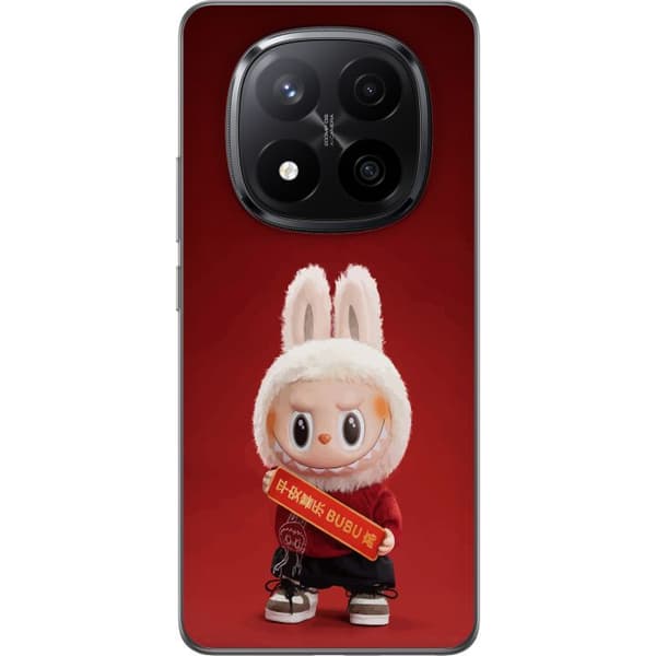 Xiaomi Redmi Note 14 Pro+ Genomskinligt Skal Pop Mart The Monsters Labubu Best of Luck Vinyl Plush Doll