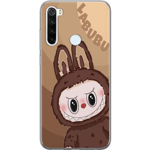 Xiaomi Redmi Note 8 Genomskinligt Skal Labubu Cloud Cutie – Vit och blå design med gullig stil