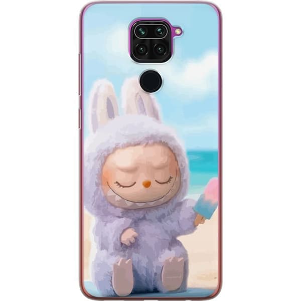 Xiaomi Redmi Note 9 Genomskinligt Skal Labubu Pink Mood – Rosa monsterdesign
